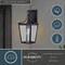 Vaxcel Cottage Grove 1 Light Matte Black Transitional Outdoor Wall Lantern Clear Glass T0774 - alternate 5